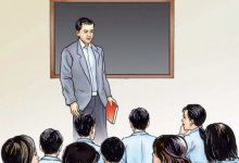 साहाराविहीन बालबालिकालाई पढाउँदै विदेशी नागरिक